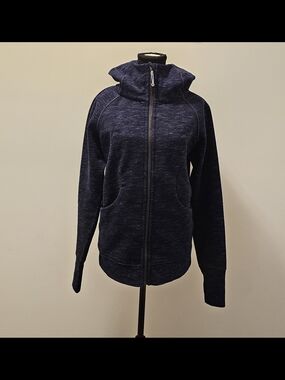 lululemon athletica Navy/Purple Full-Zip Scuba Hoodie